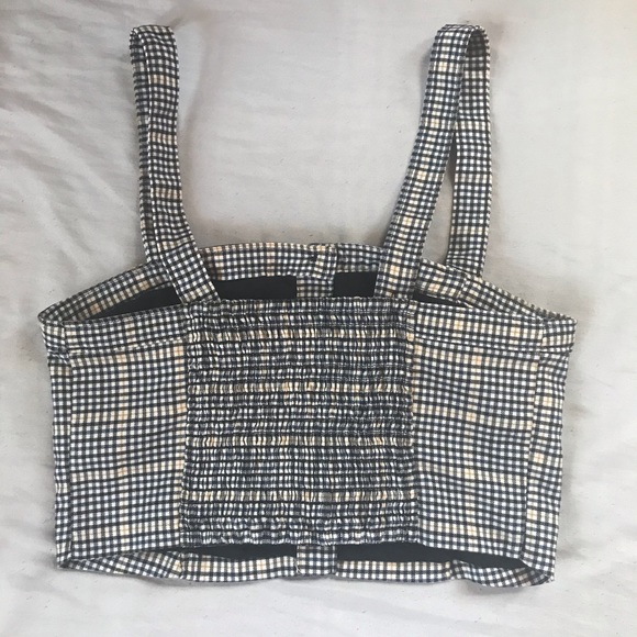 Plaid Cami Crop Top - Picture 3 of 5